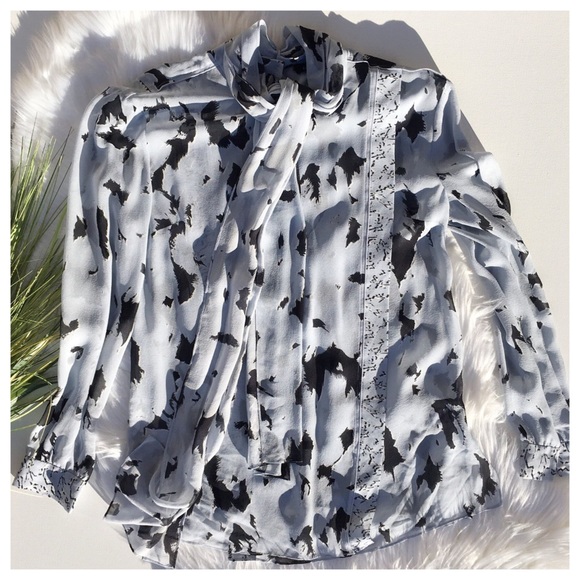 PROENZA SCHOULER BLUE SILK TOP - Picture 3 of 8